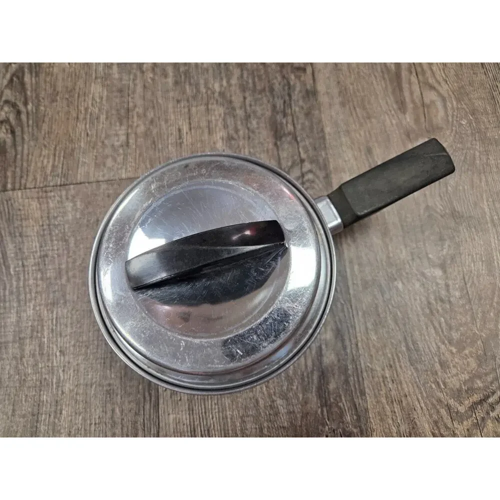 Eckoware Thick Copper Bottom Stainless Steel 1.5 Quart Pot With Lid